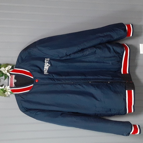 New England Patriots Varsity Reversible Wool Jacket - Picture 3 of 13